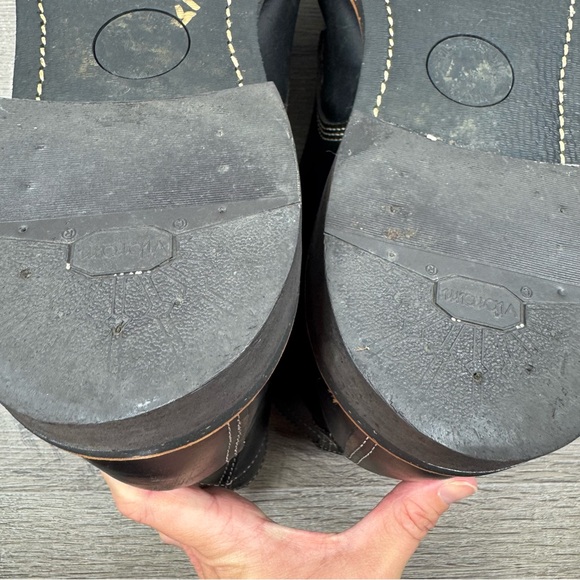 Thorogood 1892 Beloit Black Leather Boots Men’s Size 13 Work Cork Lace Up - Picture 10 of 15